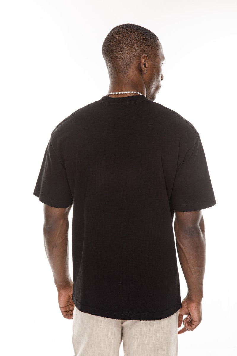 DNM UNITED Black T-Shirt – 100% Cotton - oversized