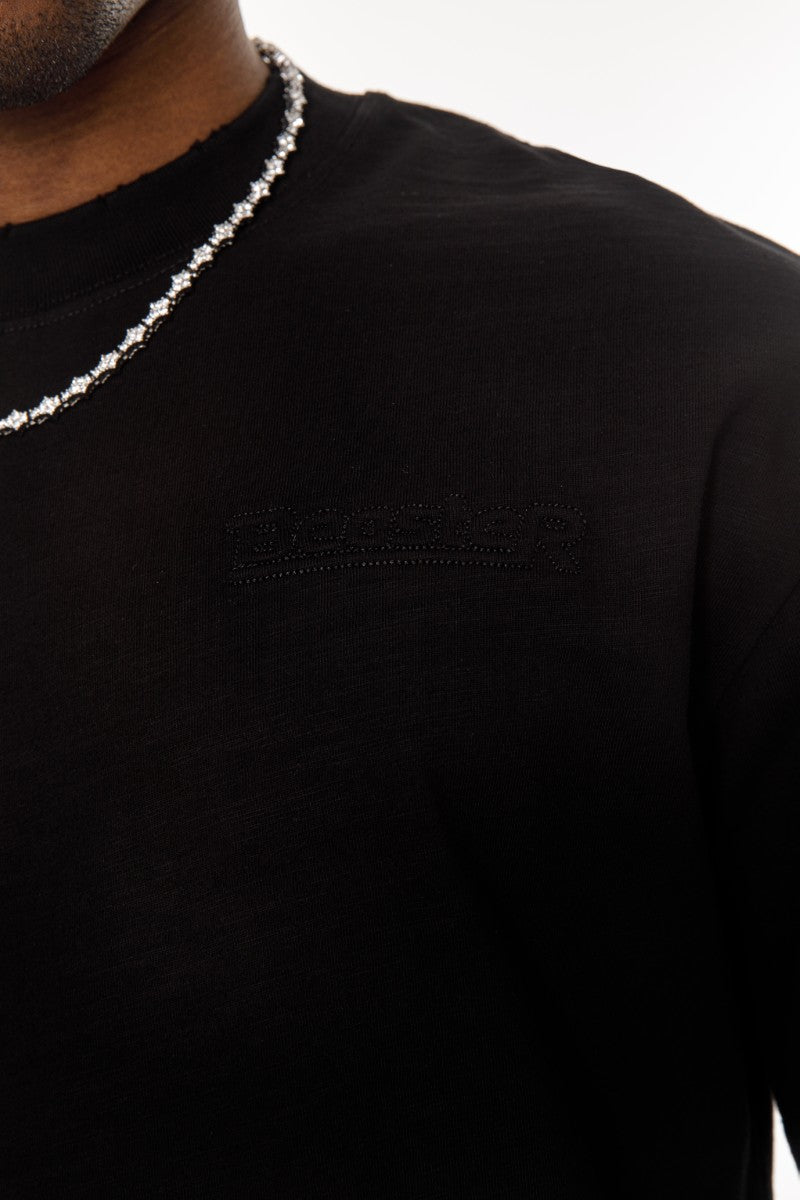 DNM UNITED Black T-Shirt – 100% Cotton - oversized