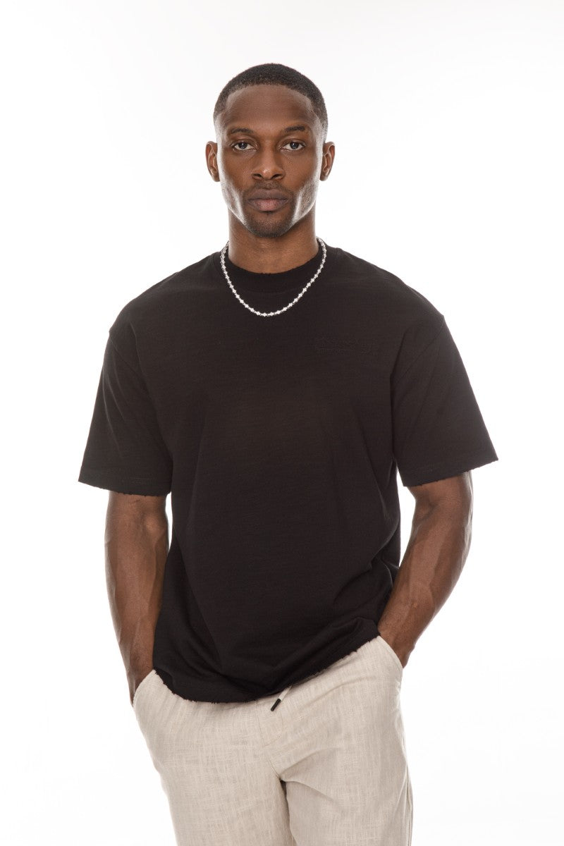 DNM UNITED Black T-Shirt – 100% Cotton - oversized
