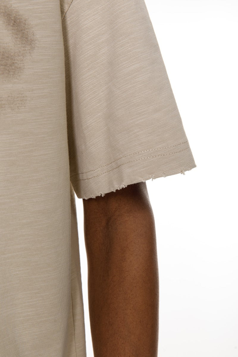 DNM UNITED Beige T-Shirt – 100% Cotton - oversized