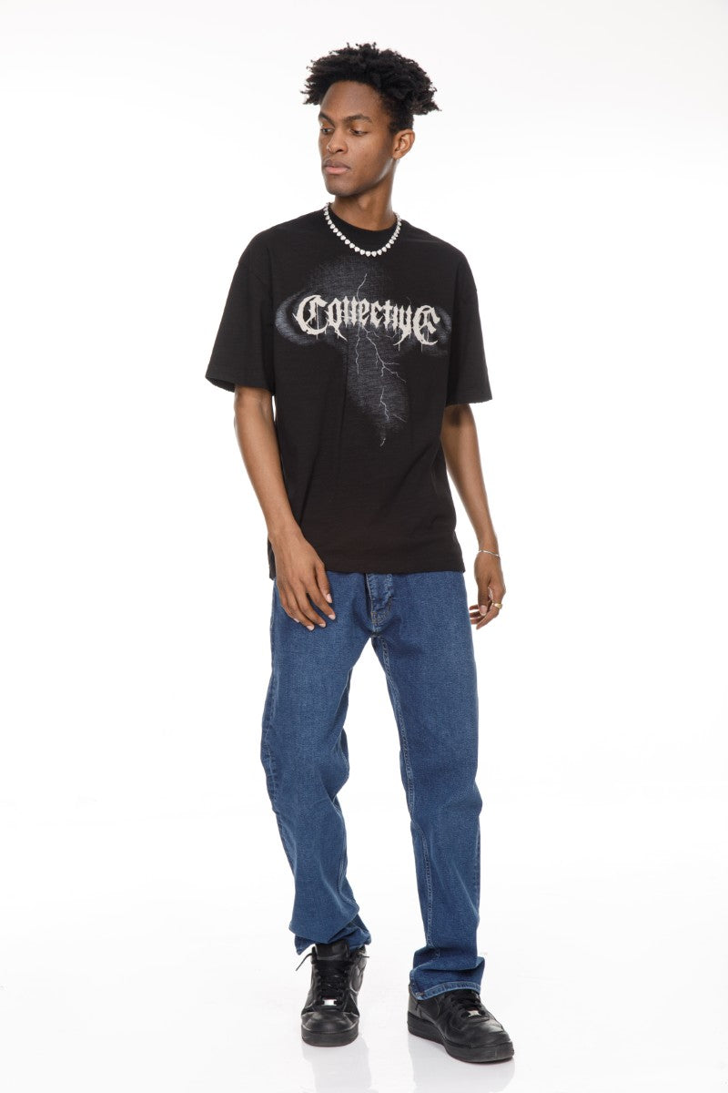 DNM UNITED Black T-Shirt – 100% Cotton - oversized