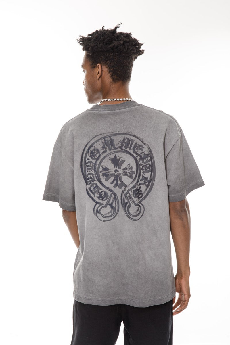 DNM UNITED Gray T-Shirt – 100% Cotton - oversized