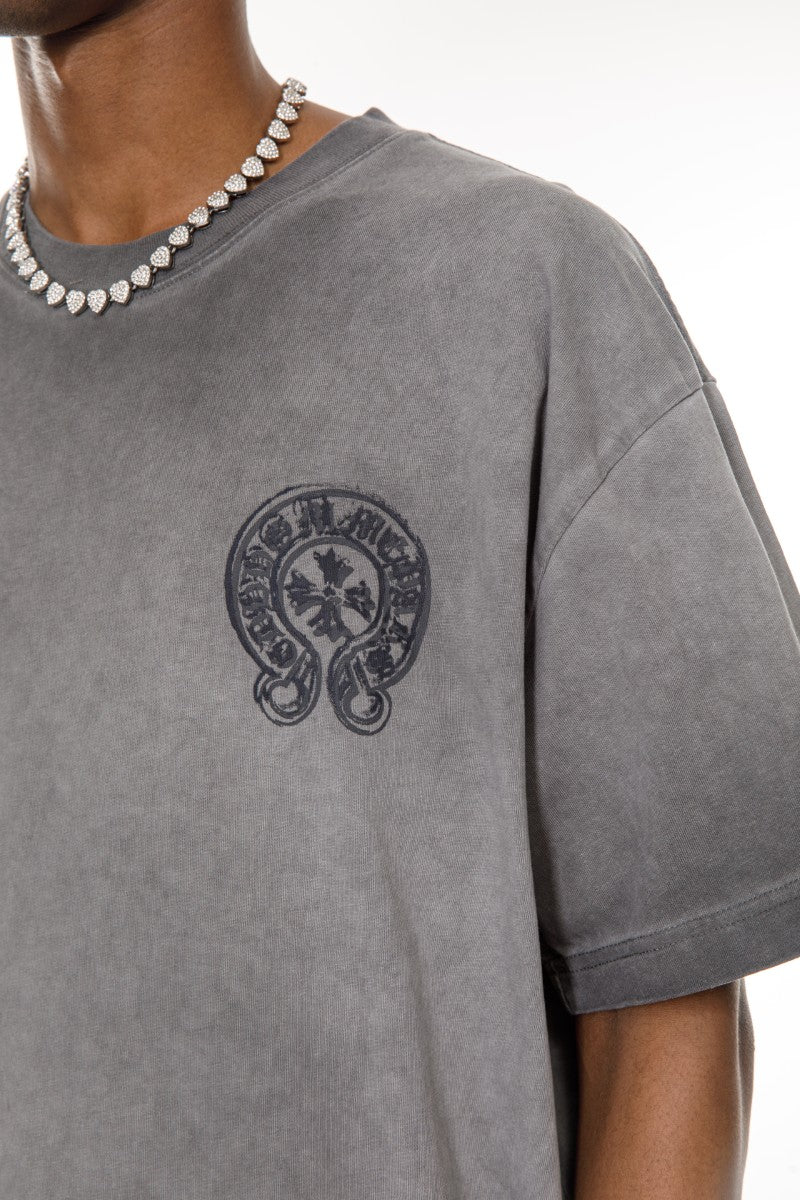 DNM UNITED Gray T-Shirt – 100% Cotton - oversized