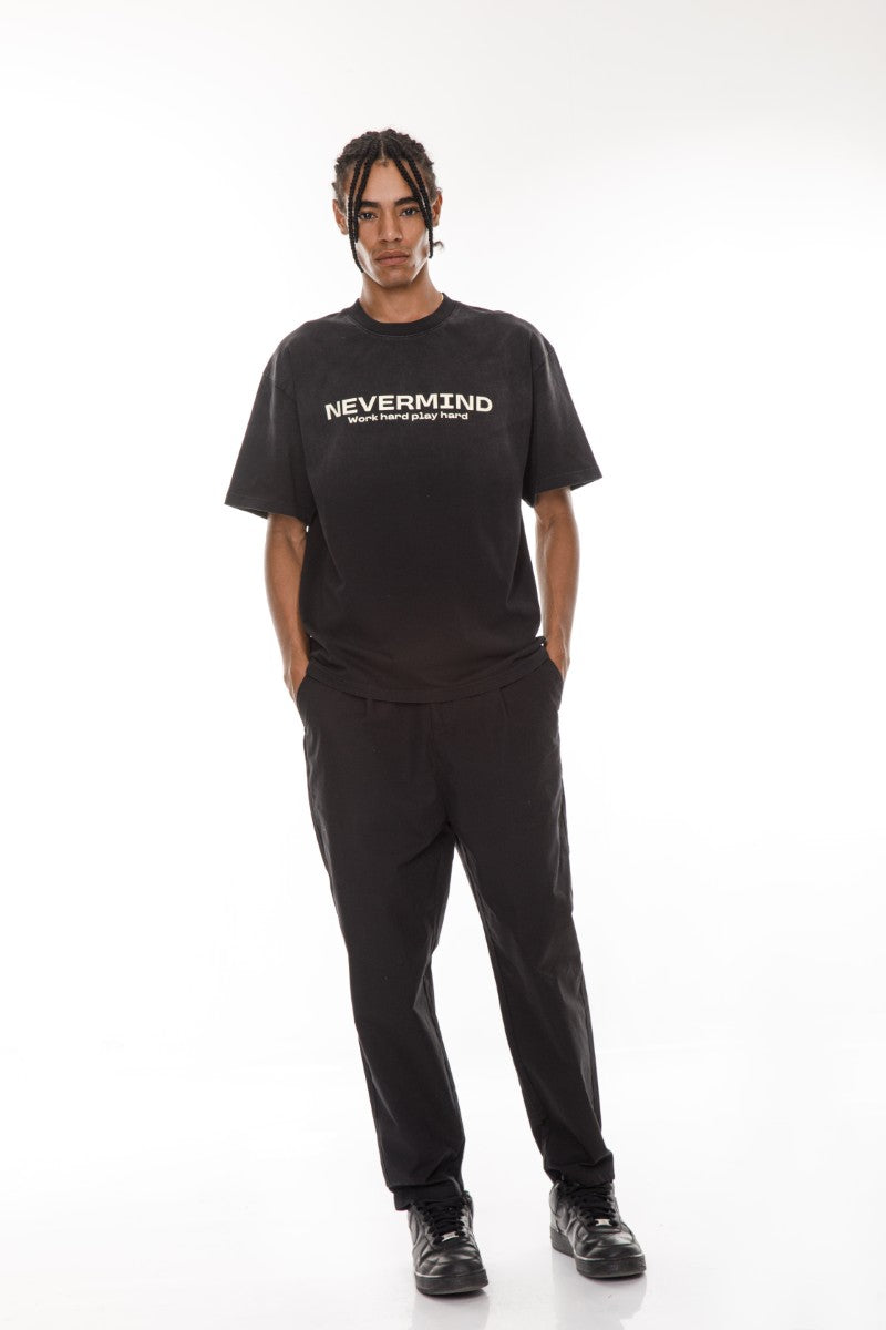 DNM UNITED Black T-Shirt – 100% Cotton - oversized