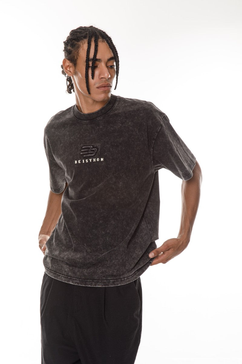 DNM UNITED Black T-Shirt – 100% Cotton - oversized