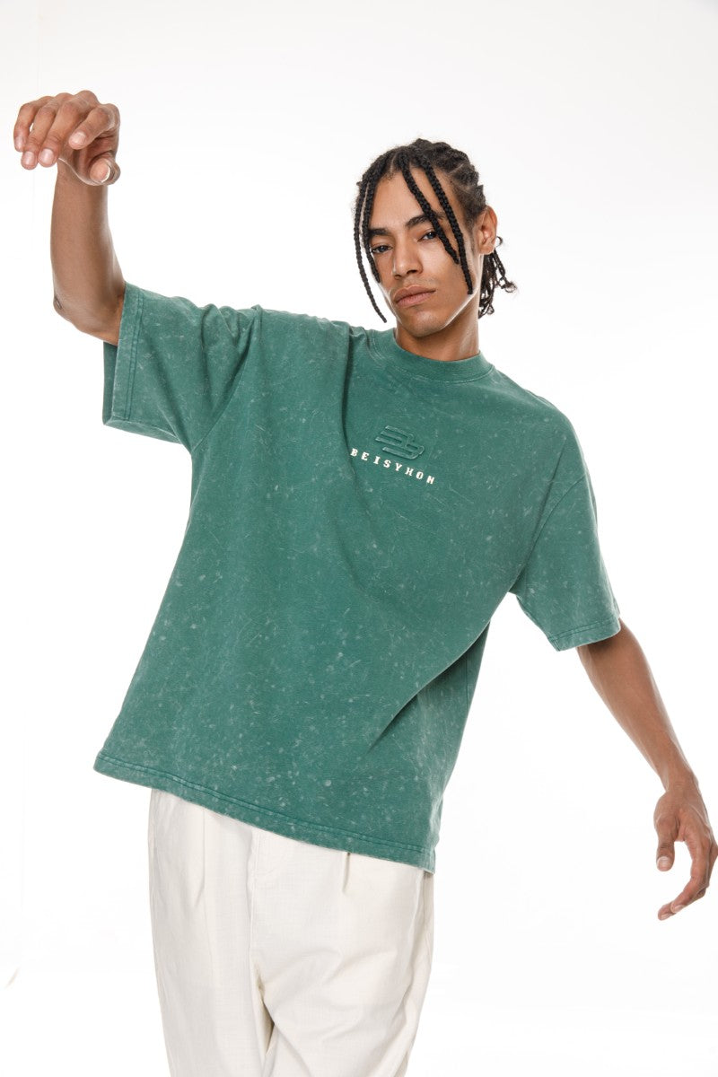DNM UNITED Green T-Shirt – 100% Cotton - oversized