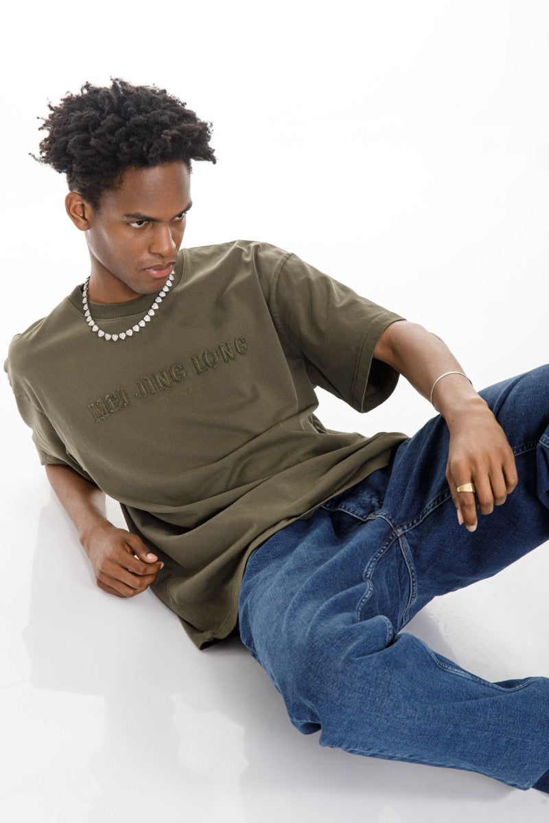 DNM UNITED Green T-Shirt – 100% Cotton - oversized