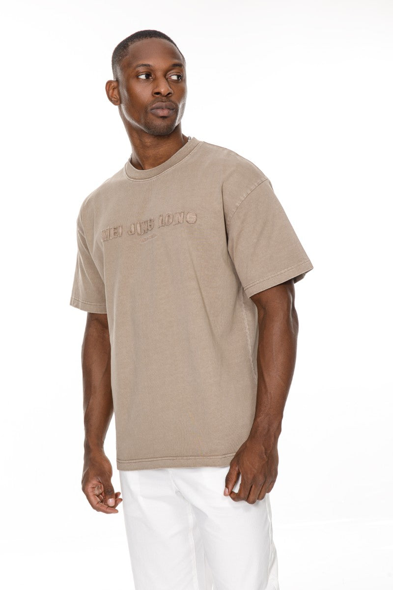 DNM UNITED Khaki T-Shirt – 100% Cotton - oversized