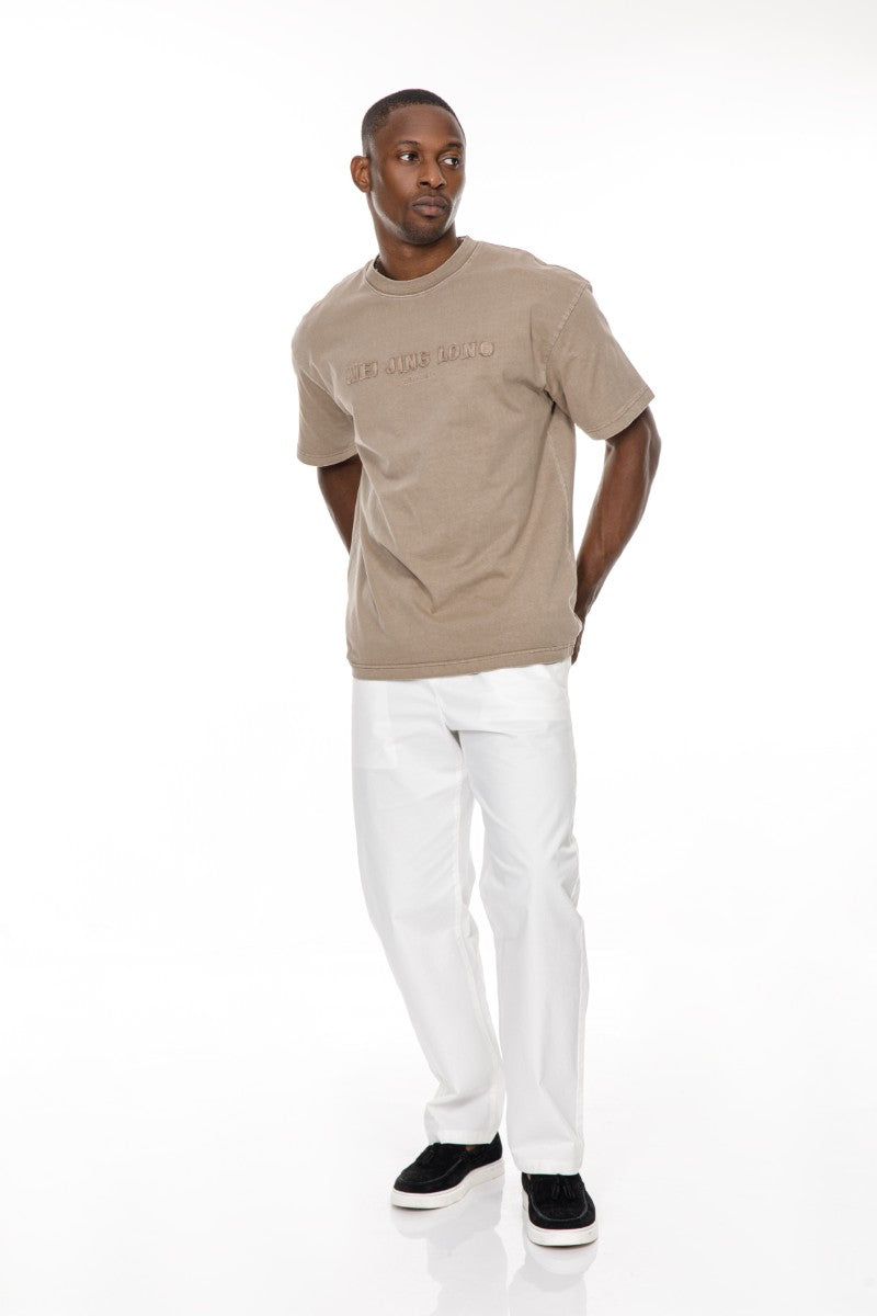 DNM UNITED Khaki T-Shirt – 100% Cotton - oversized
