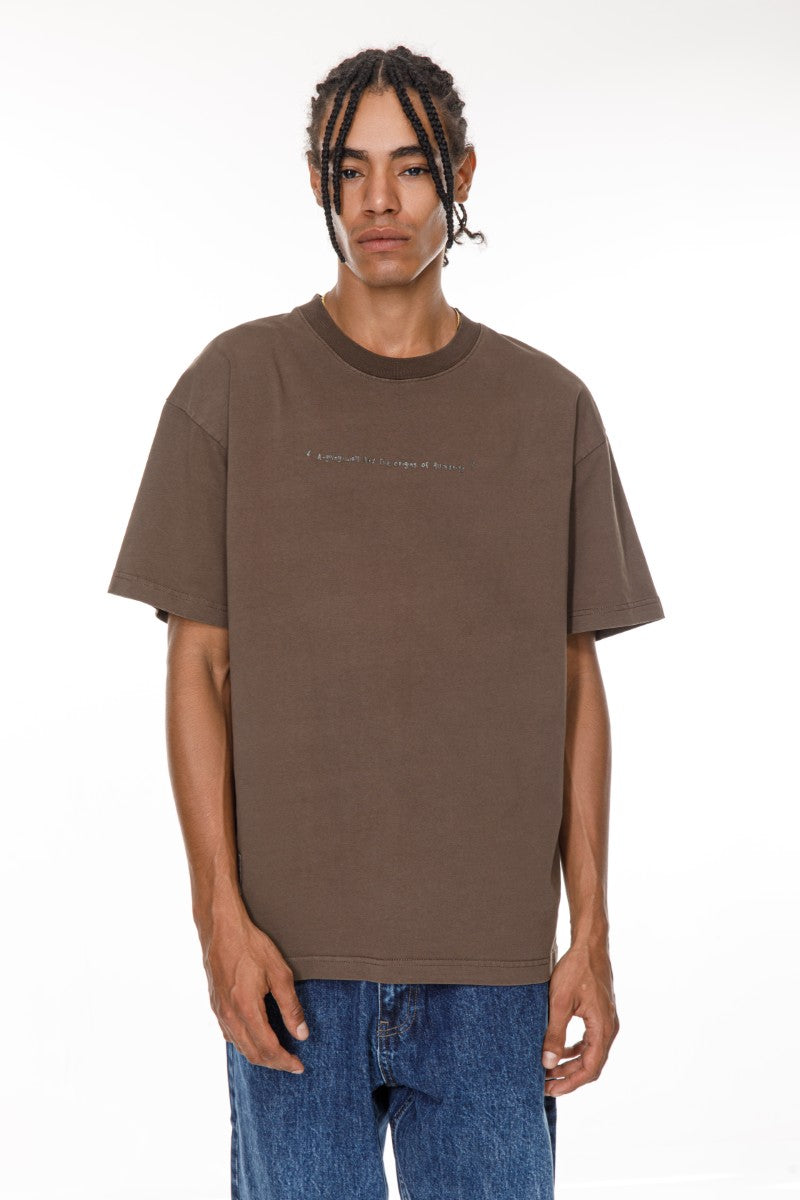 DNM UNITED Coffee T-Shirt – 100% Cotton - oversized