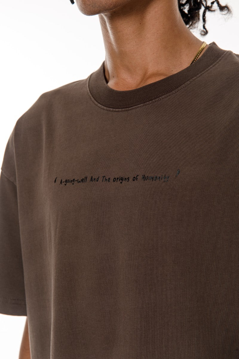 DNM UNITED Coffee T-Shirt – 100% Cotton - oversized