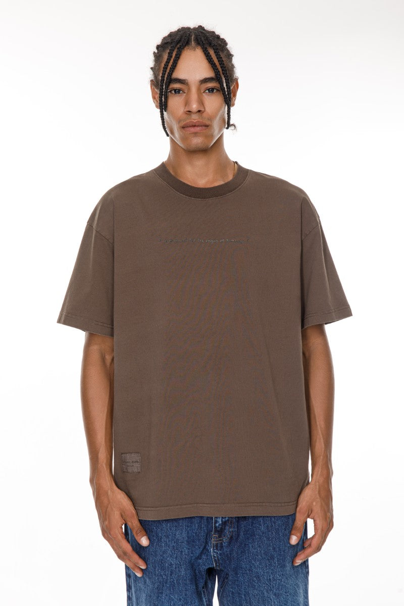 DNM UNITED Coffee T-Shirt – 100% Cotton - oversized