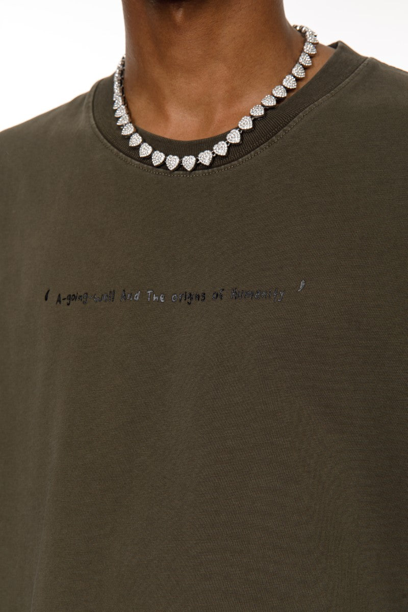 DNM UNITED Green T-Shirt – 100% Cotton - oversized