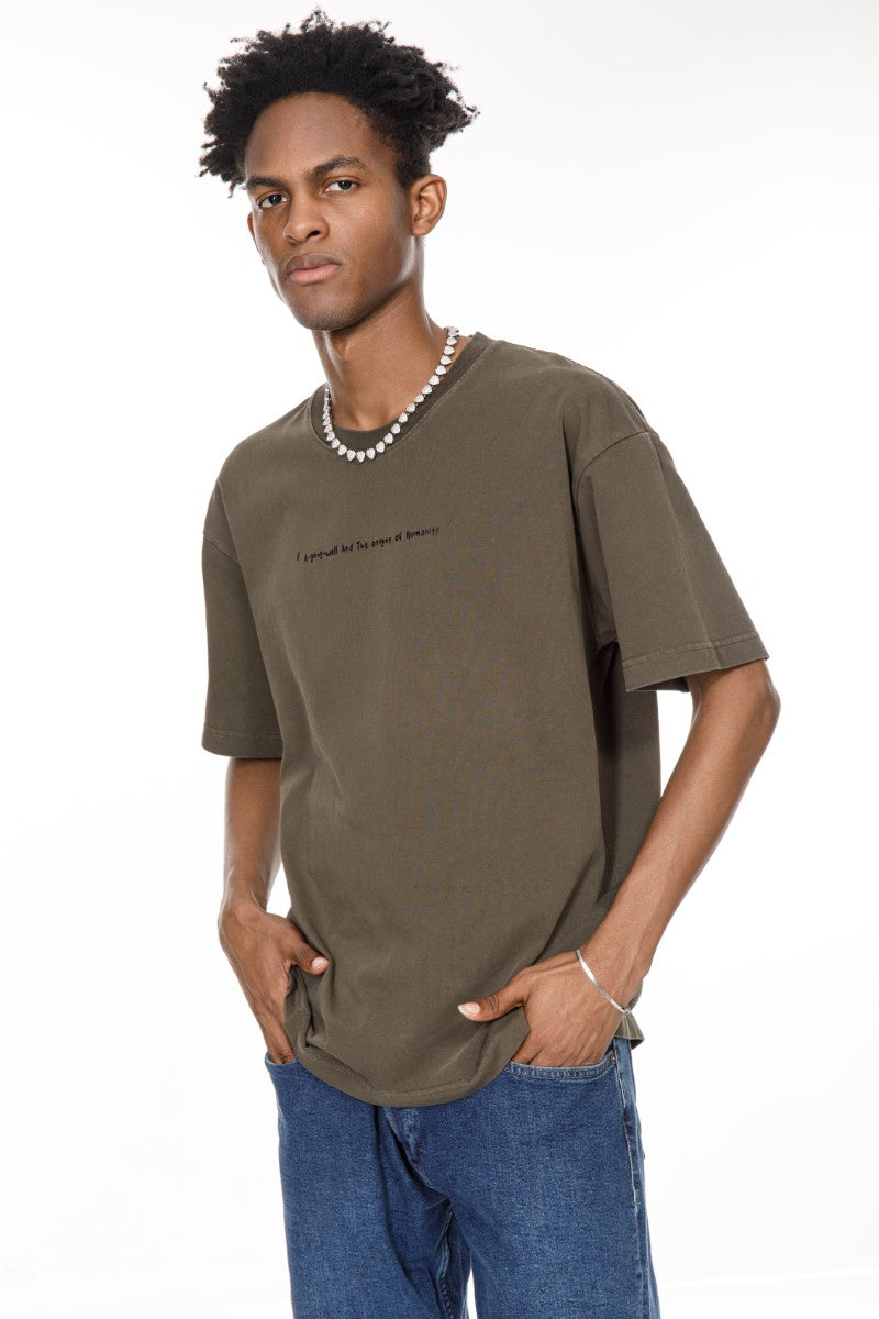 DNM UNITED Green T-Shirt – 100% Cotton - oversized