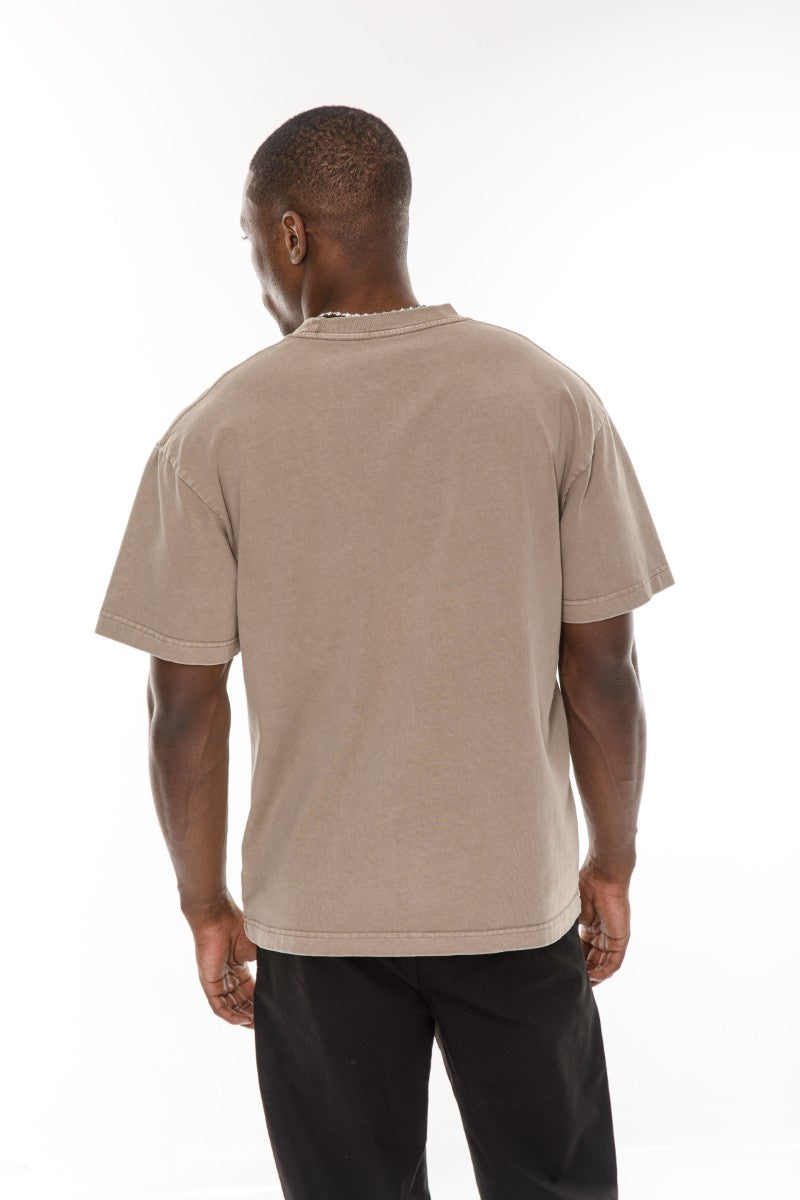 DNM UNITED Khaki T-Shirt – 100% Cotton - oversized
