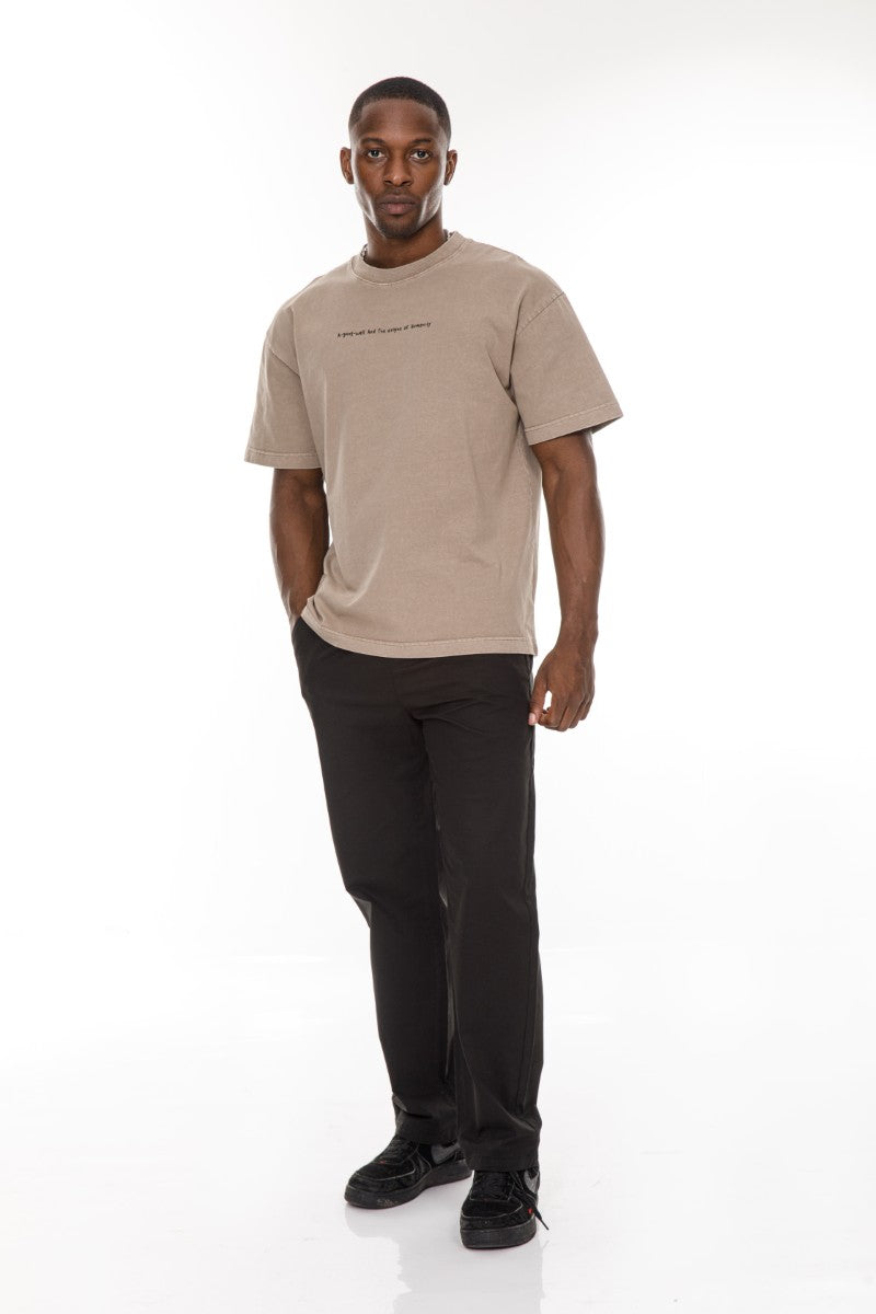 DNM UNITED Khaki T-Shirt – 100% Cotton - oversized