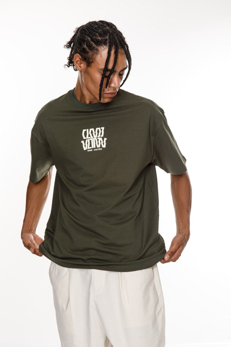 DNM UNITED Dark Green T-Shirt - oversized