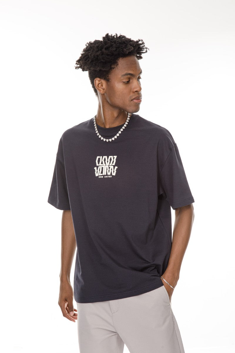 DNM UNITED Navy T-Shirt - oversized