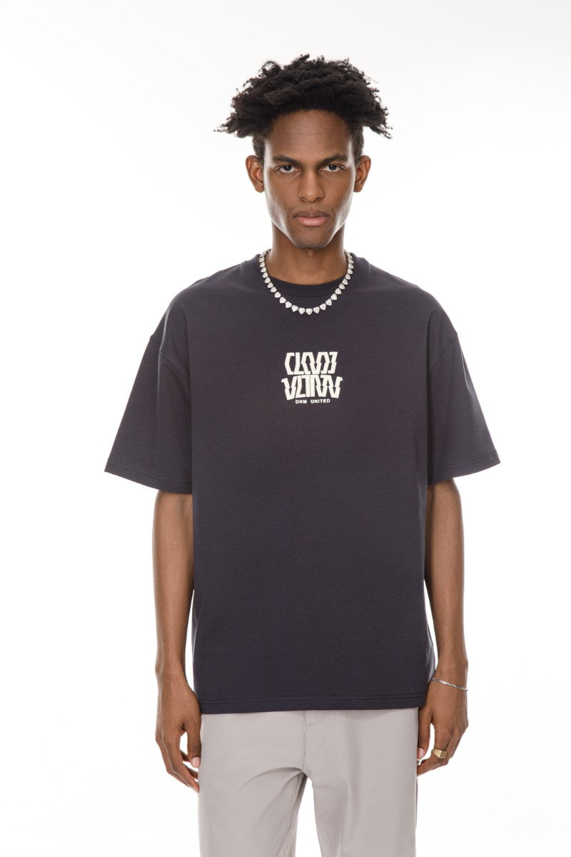 DNM UNITED Navy T-Shirt - oversized