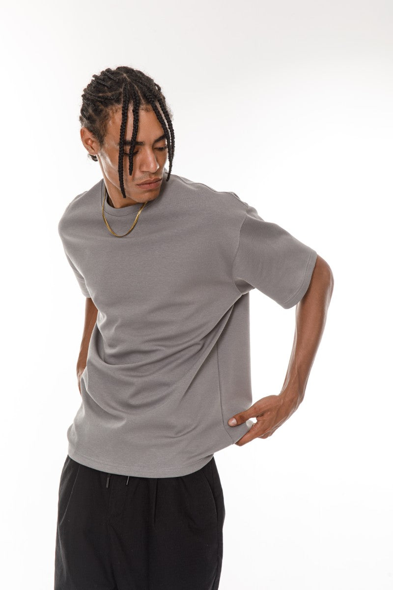 DNM UNITED Light Grey T-Shirt - oversized