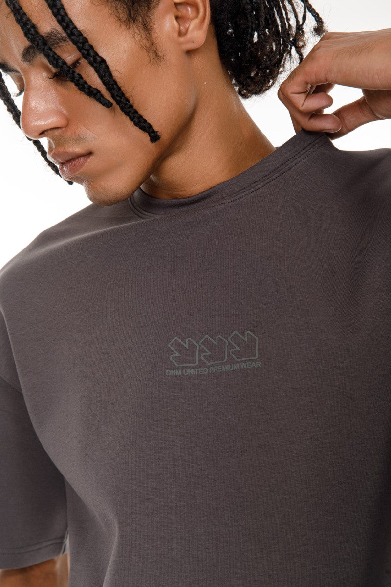 DNM UNITED Dark Grey T-Shirt - oversized