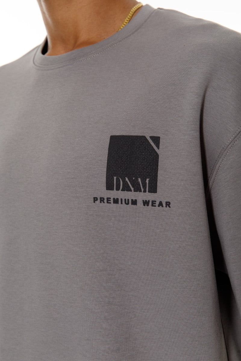 DNM UNITED light Grey T-Shirt - oversized