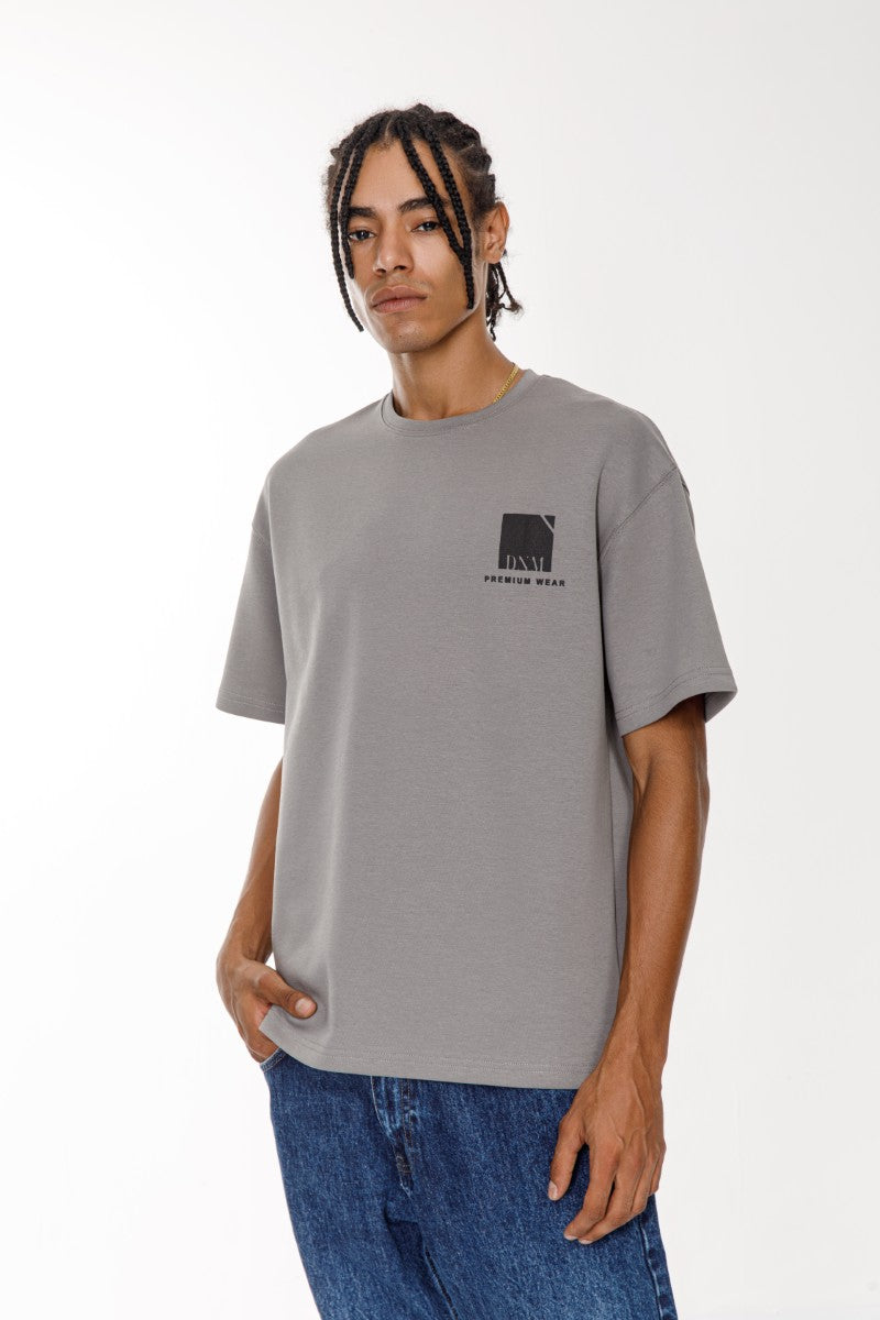 DNM UNITED light Grey T-Shirt - oversized