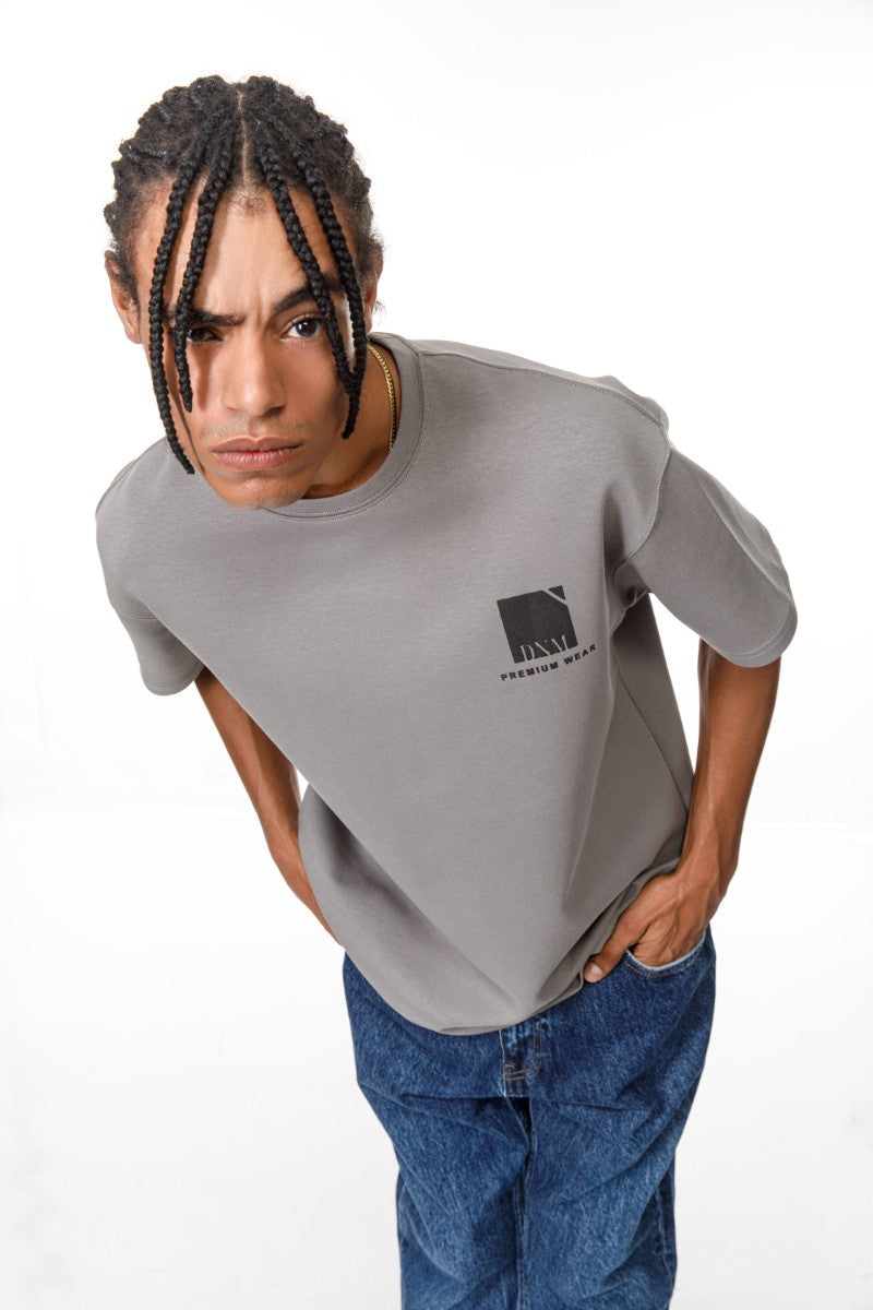 DNM UNITED light Grey T-Shirt - oversized