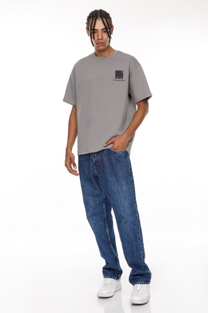 DNM UNITED light Grey T-Shirt - oversized