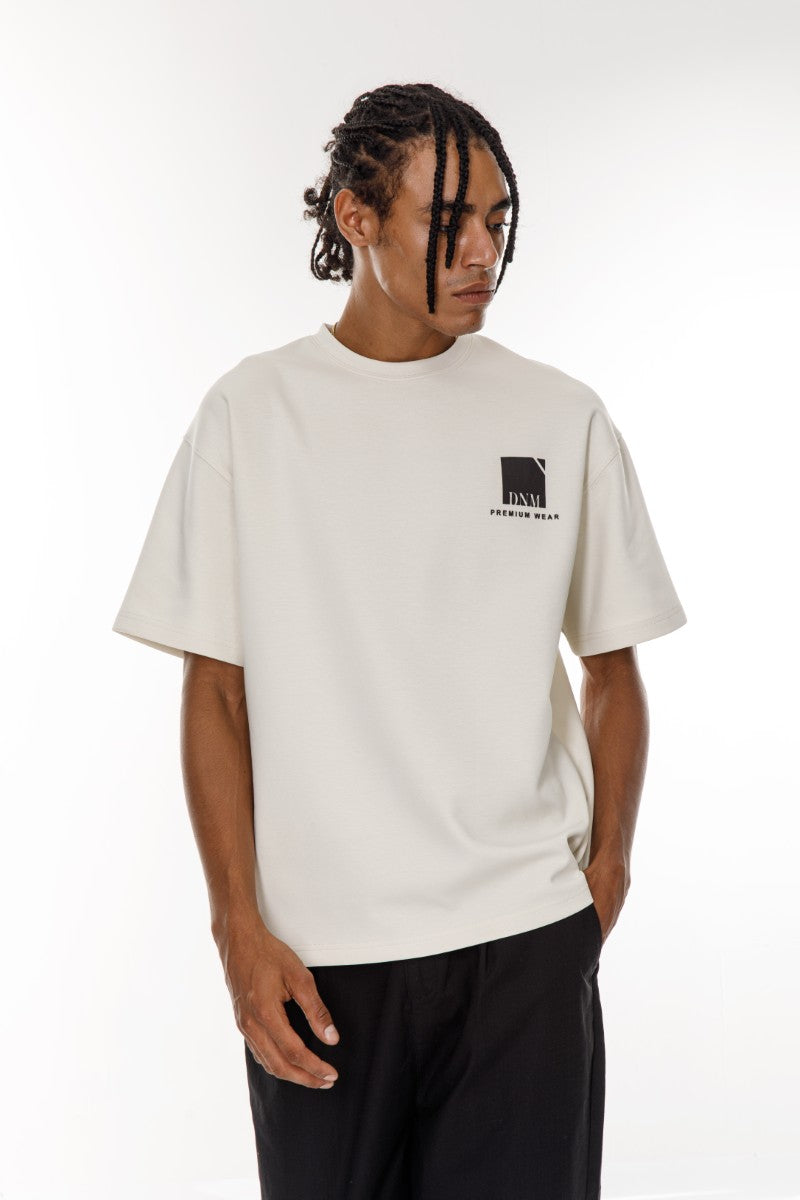 DNM UNITED light Beige T-Shirt - oversized