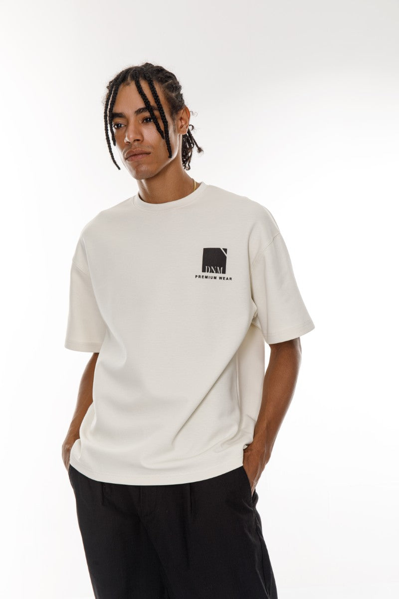 DNM UNITED light Beige T-Shirt - oversized