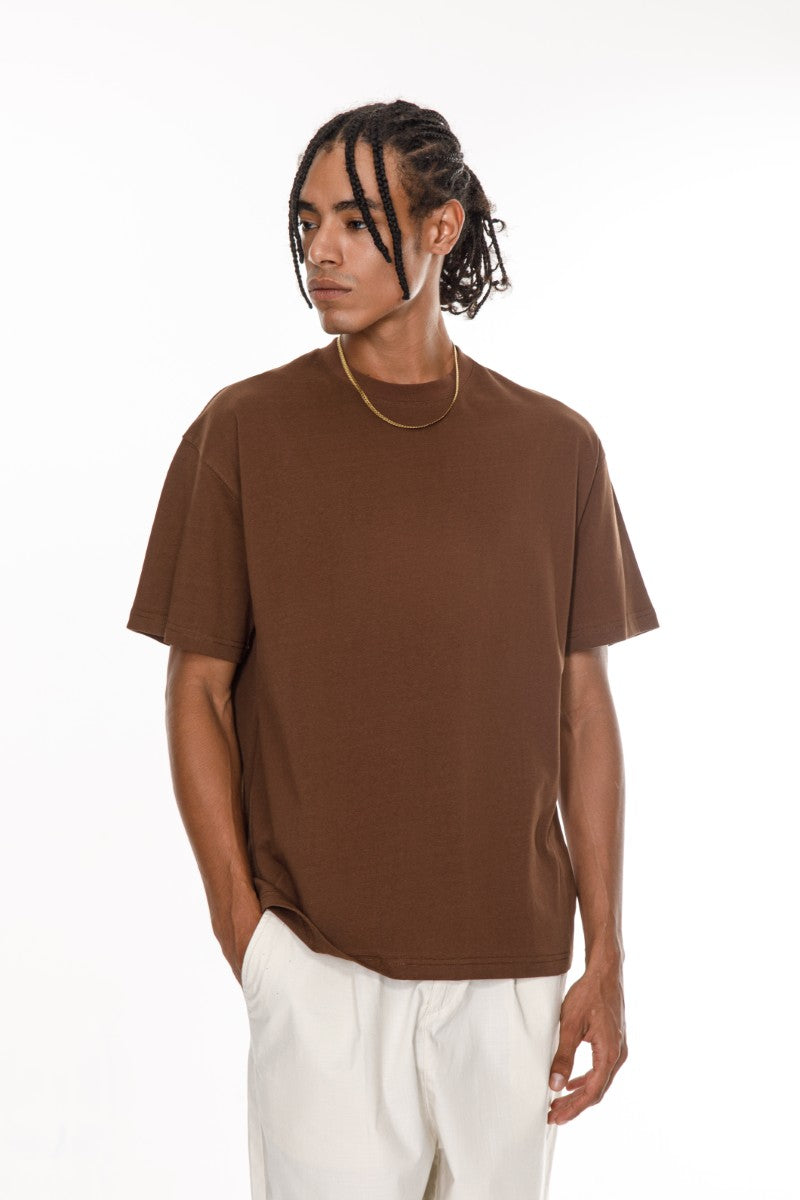 DNM UNITED Brown T-Shirt %100 COTTON - oversized