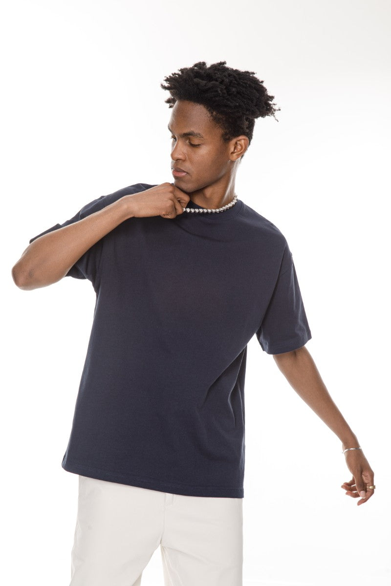 DNM UNITED Navy T-Shirt %100 COTTON - oversized