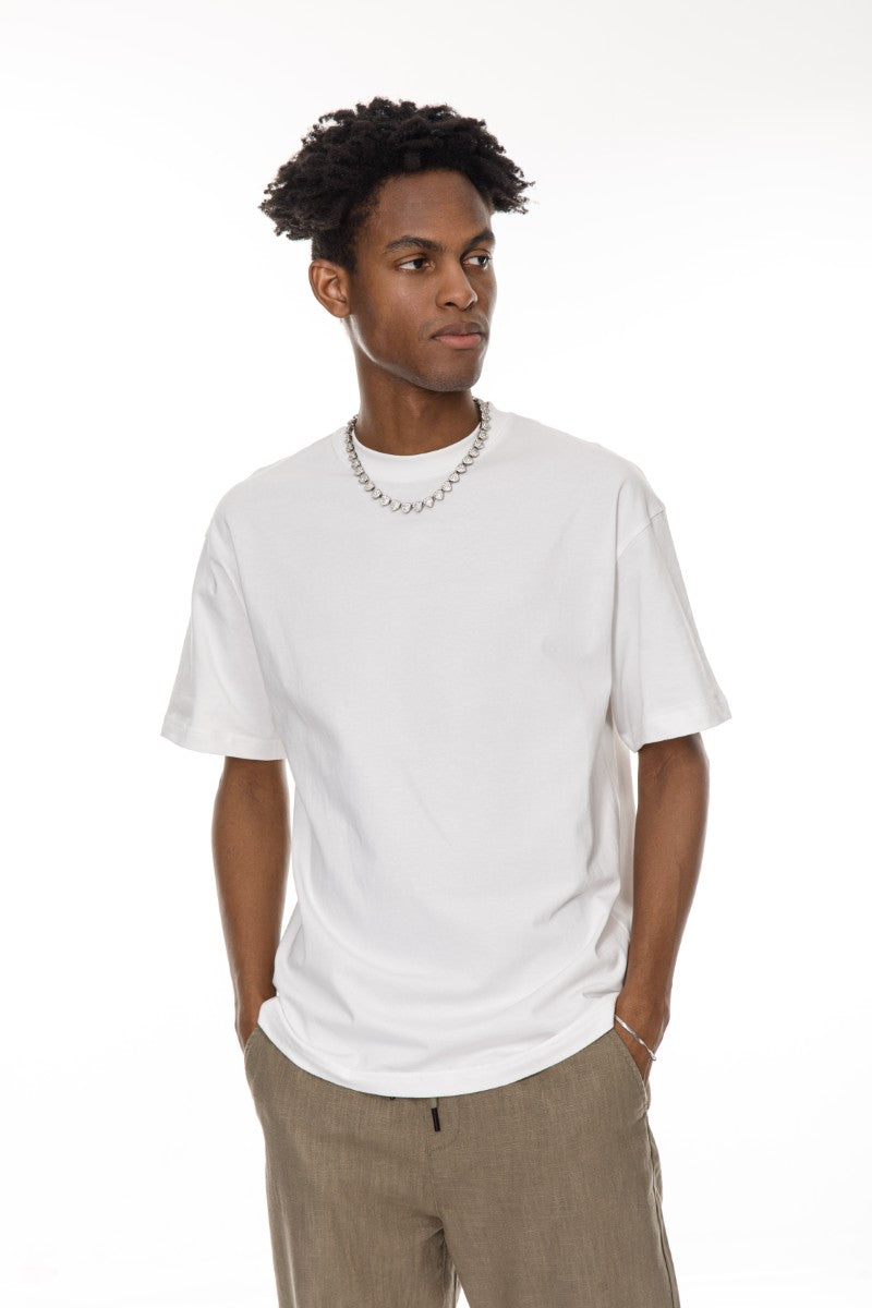 DNM UNITED Off White T-Shirt %100 COTTON - oversized