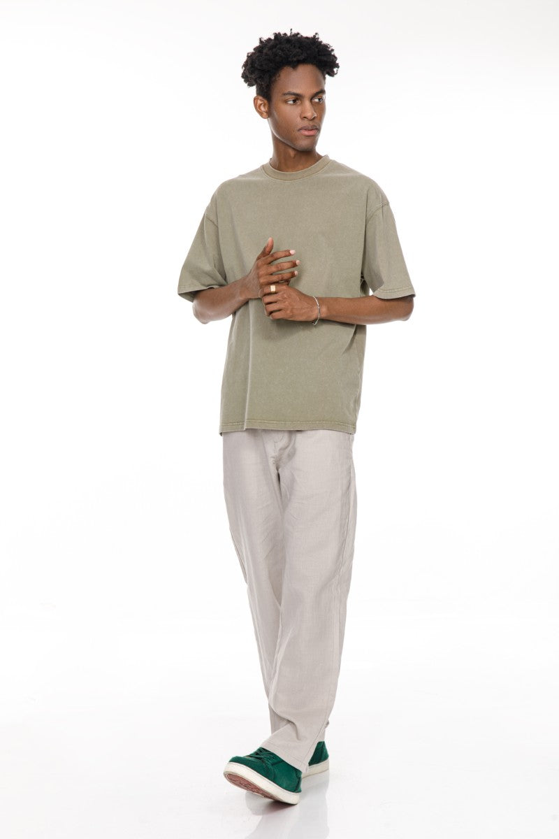 DNM UNITED Army Green T-Shirt %100 COTTON - oversized