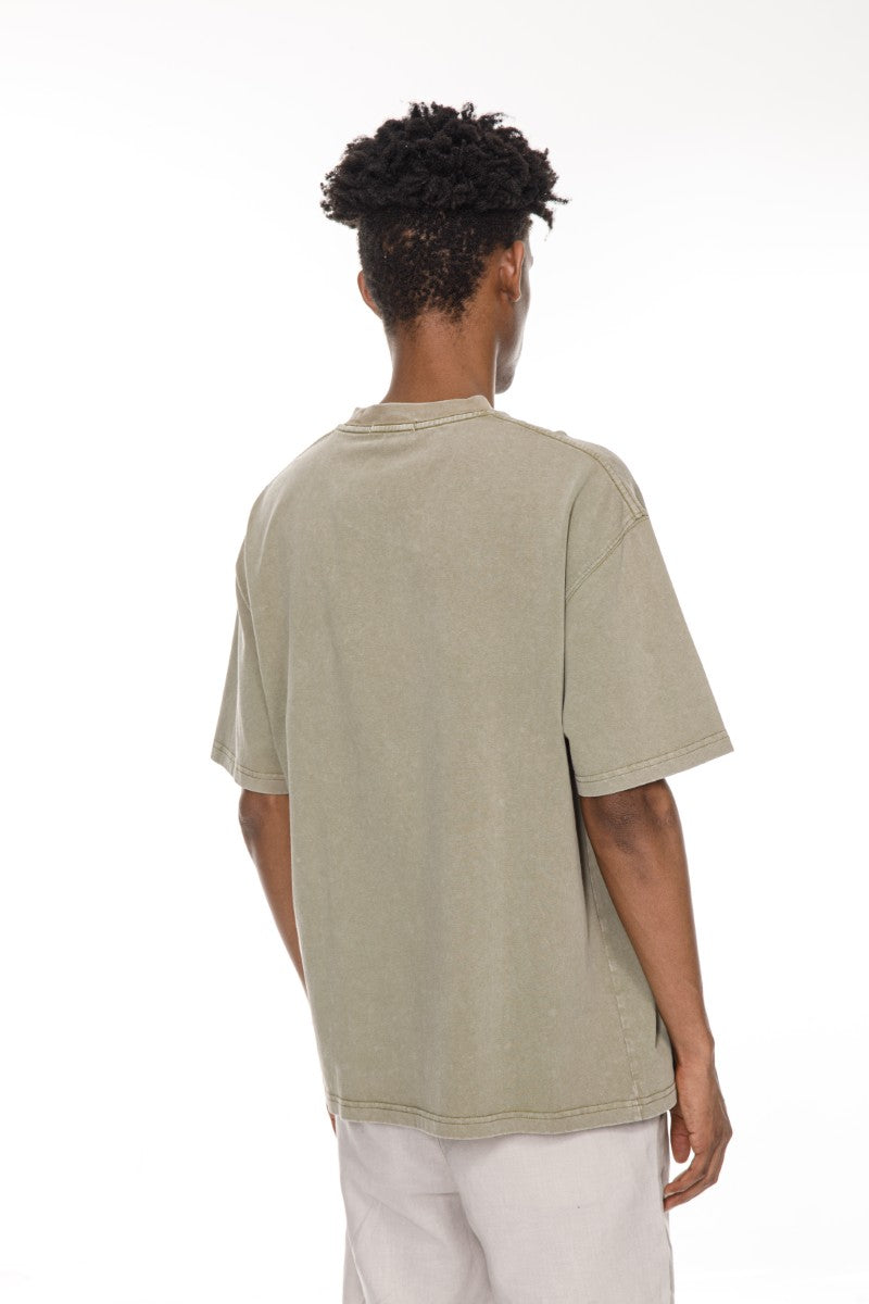 DNM UNITED Army Green T-Shirt %100 COTTON - oversized
