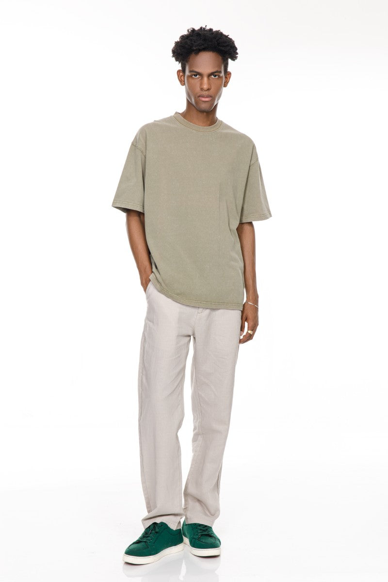DNM UNITED Army Green T-Shirt %100 COTTON - oversized