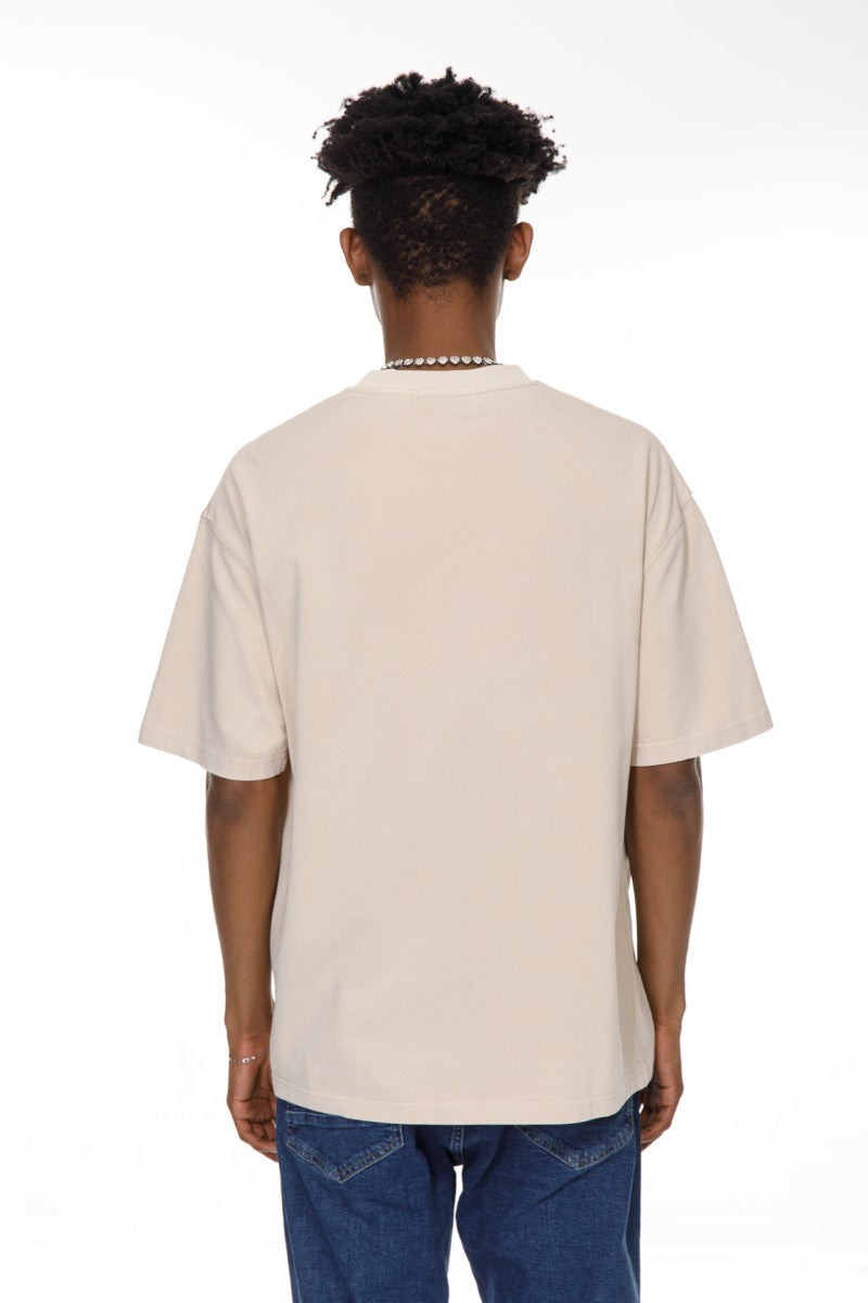 DNM UNITED Beige T-Shirt %100 COTTON - oversized