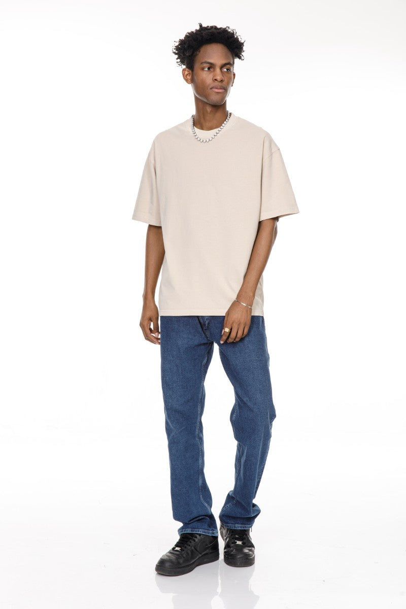 DNM UNITED Beige T-Shirt %100 COTTON - oversized
