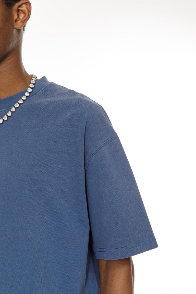 DNM UNITED Blue T-Shirt %100 COTTON - oversized
