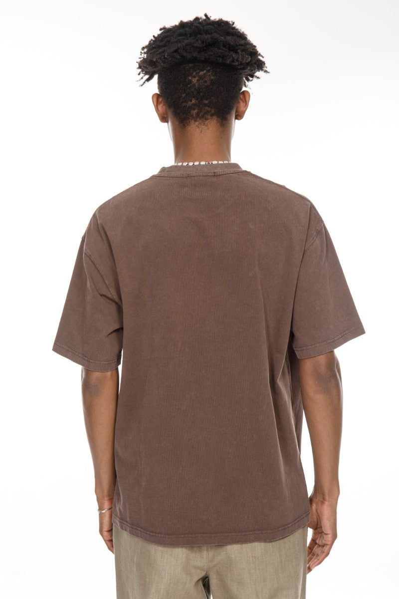 DNM UNITED Brown T-Shirt %100 COTTON - oversized