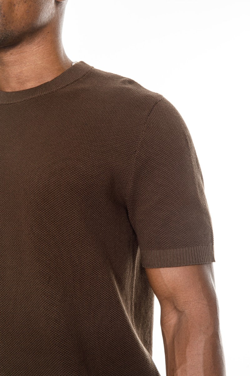 DNM UNITED Brown T-Shirt – 100% Cotton - old money