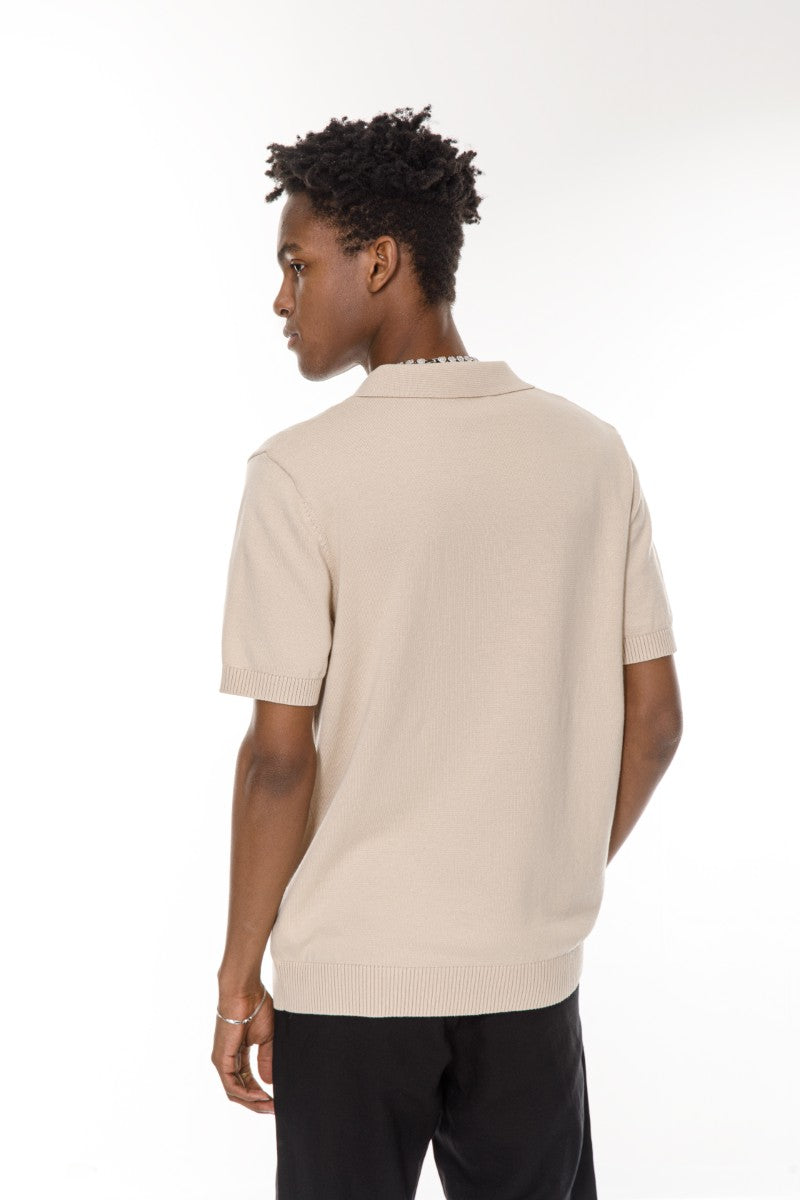 DNM UNITED Beige T-Shirt – 100% Cotton - Old Money