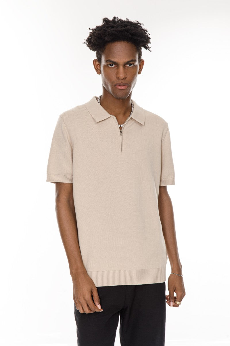 DNM UNITED Beige T-Shirt – 100% Cotton - Old Money