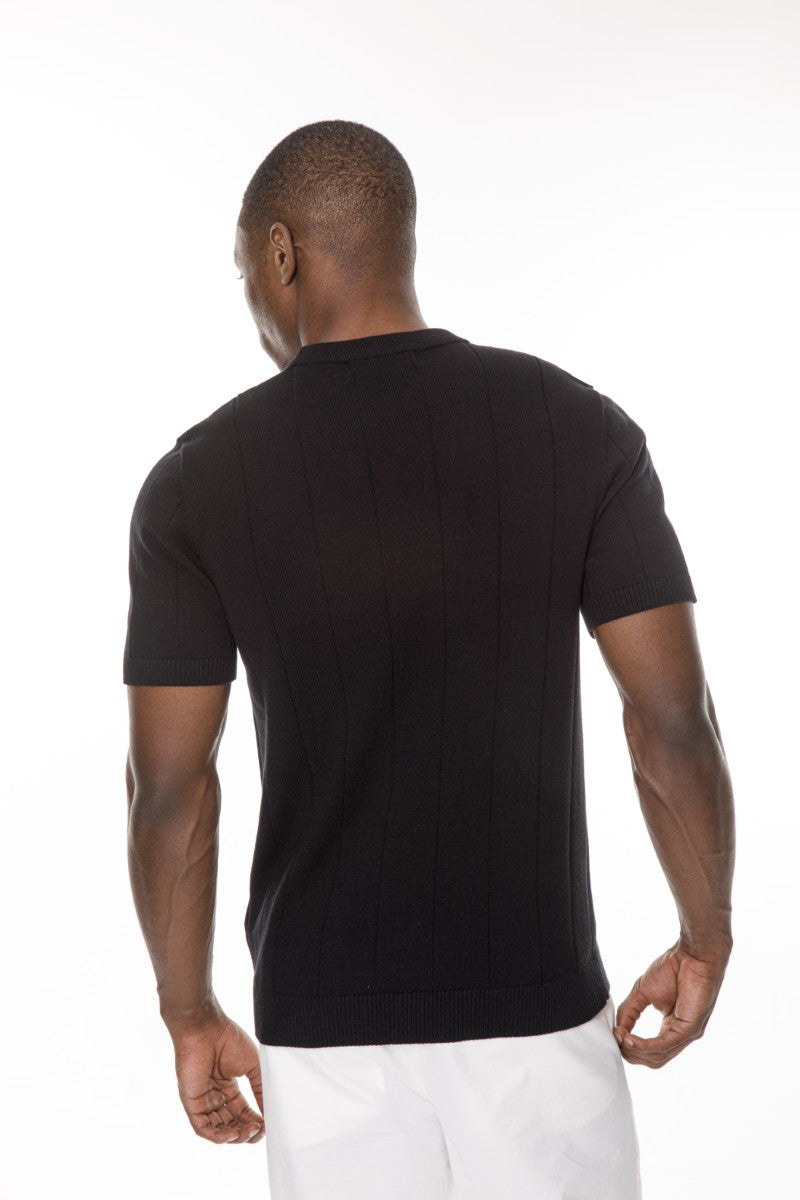 DNM UNITED Black T-Shirt – 100% Cotton - old money