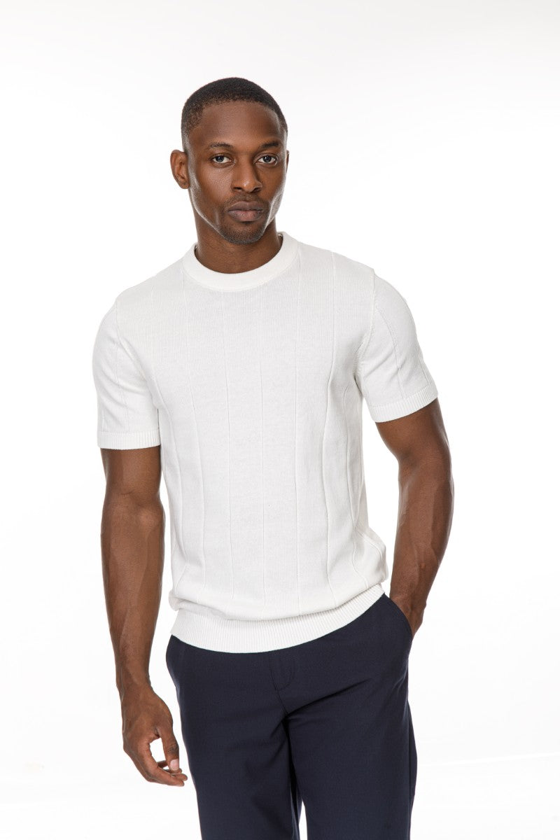 DNM UNITED Off White T-Shirt – 100% Cotton - old money