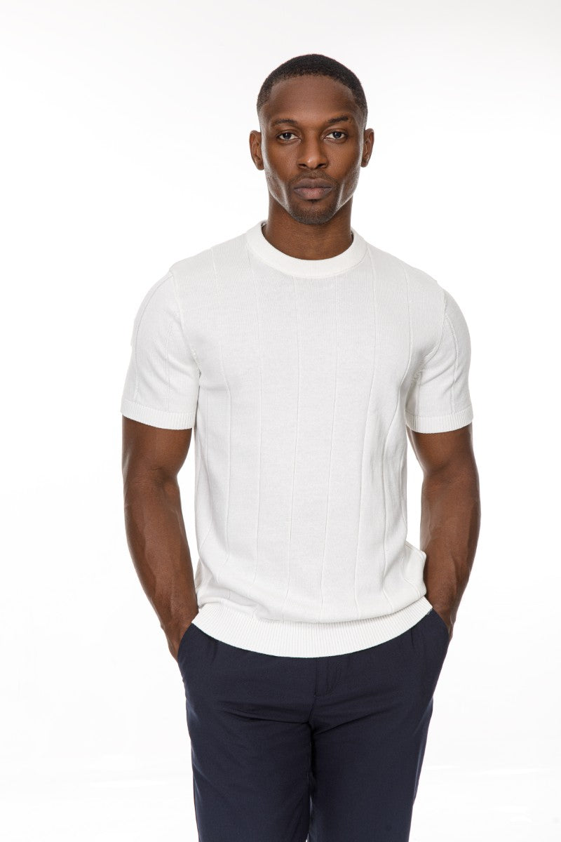 DNM UNITED Off White T-Shirt – 100% Cotton - old money